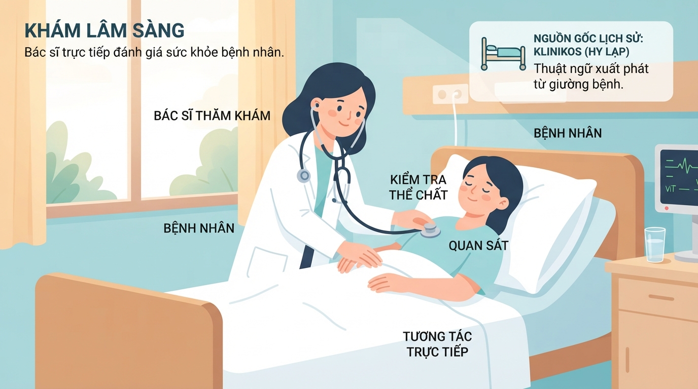Bác sĩ trực tiếp thăm khám giúp người bệnh hiểu rõ khám lâm sàng là gì.