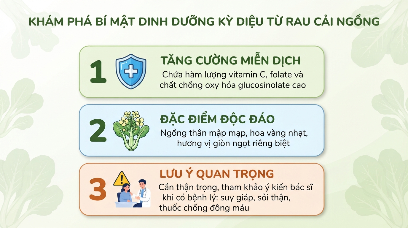 Tác dụng của cải ngồng đối với sức khỏe và cách chế biến
