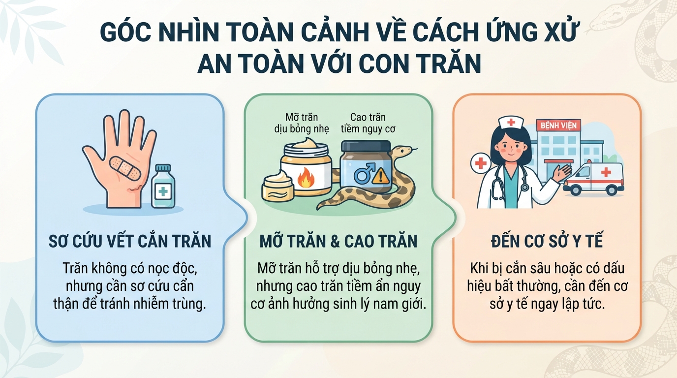 Con trăn có độc không? Đặc điểm và cách xử trí khi bị cắn
