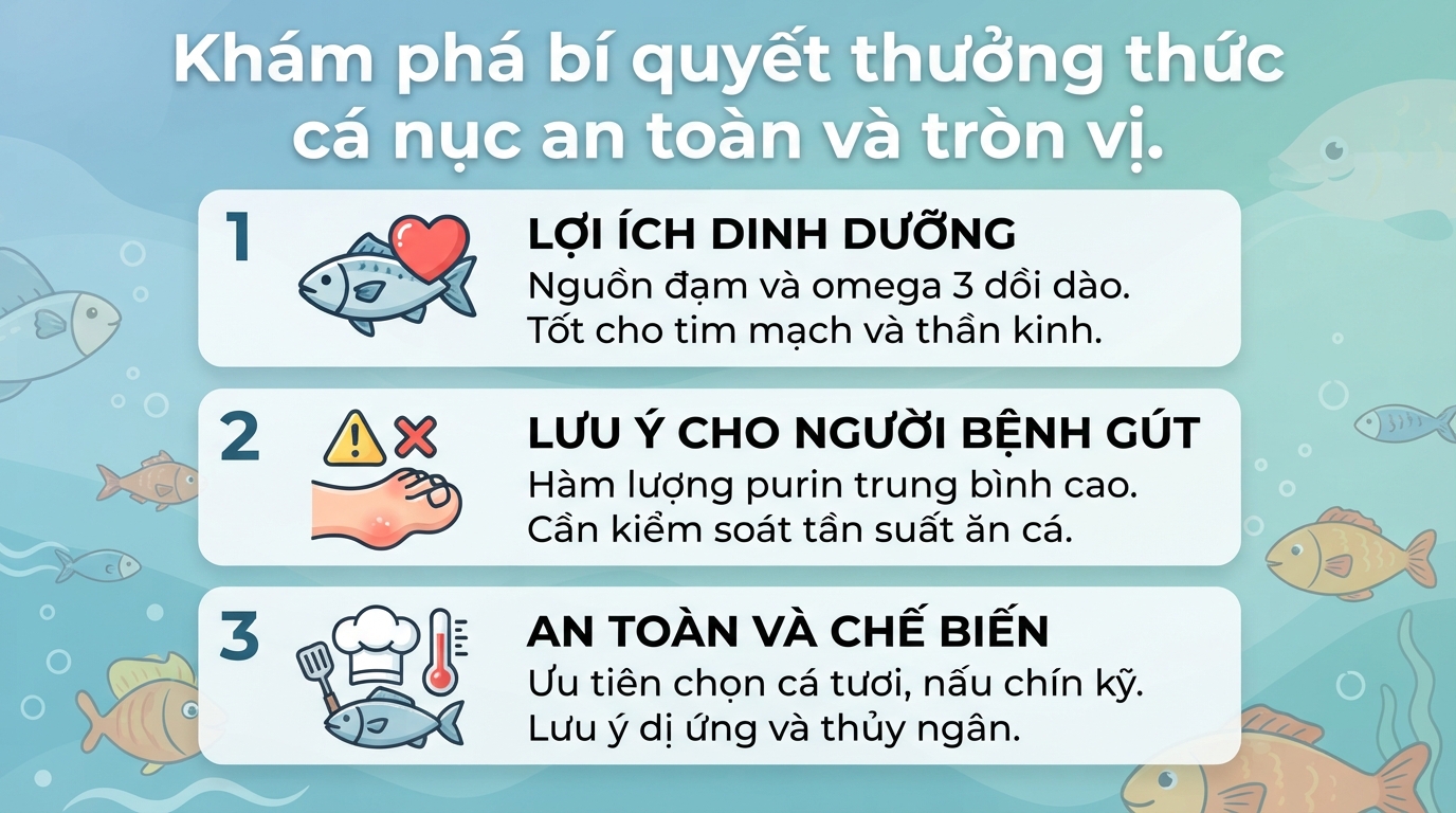 Cá nục: Giá trị dinh dưỡng, tác dụng sức khỏe và lưu ý khi ăn