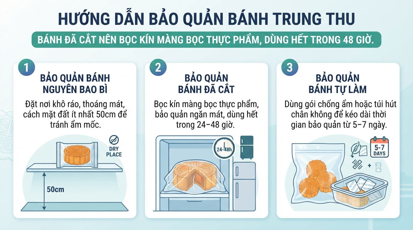 Bánh đã cắt nên bọc kín màng bọc thực phẩm, dùng hết trong 48 giờ.