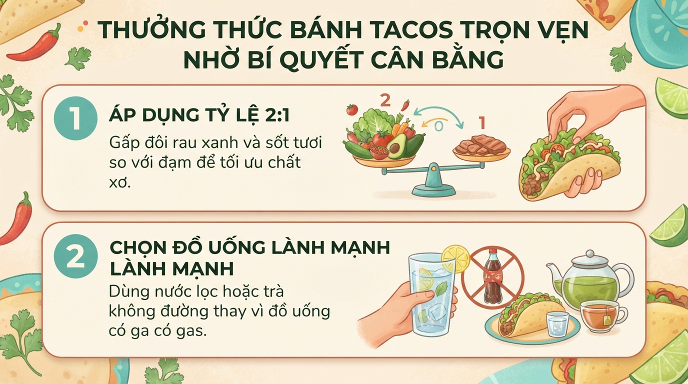 Bánh tacos bao nhiêu calo? Giá trị dinh dưỡng và cách ăn lành mạnh