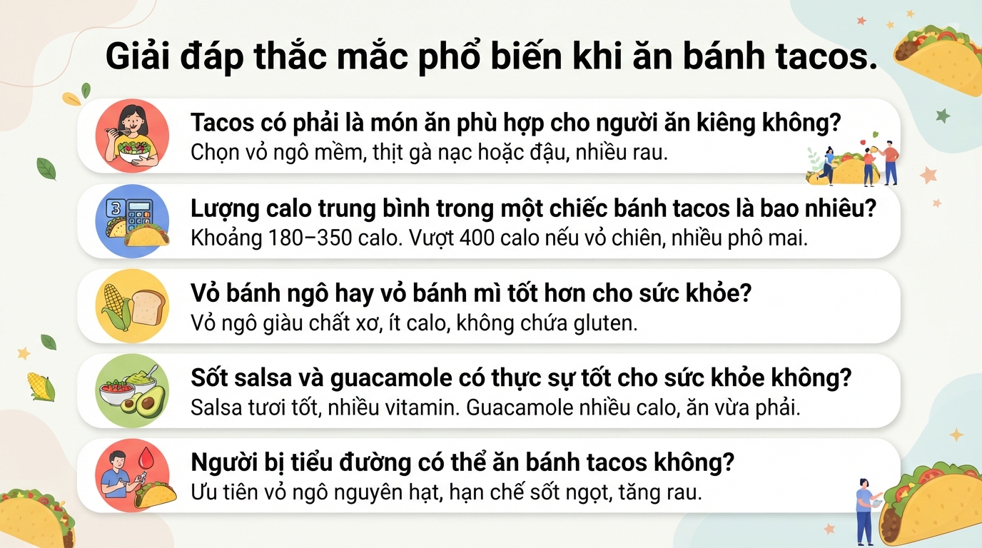 Bánh tacos bao nhiêu calo? Giá trị dinh dưỡng và cách ăn lành mạnh