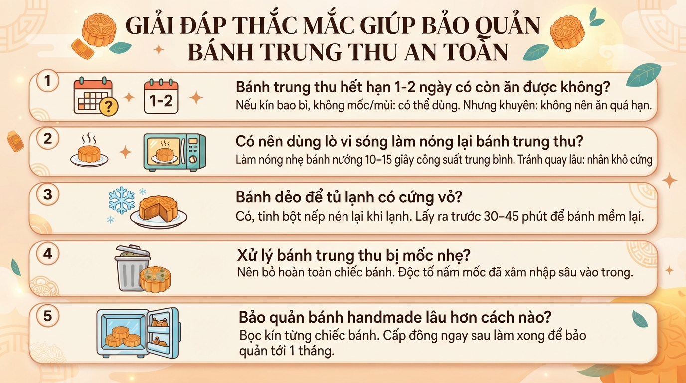 Bánh trung thu để được bao lâu? Cách bảo quản bánh an toàn