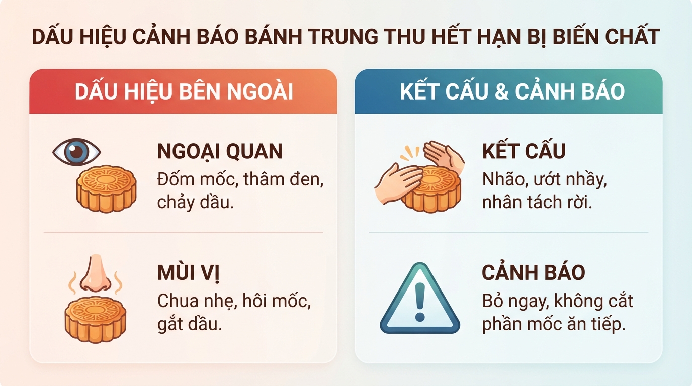 Bánh trung thu hết hạn có ăn được không?