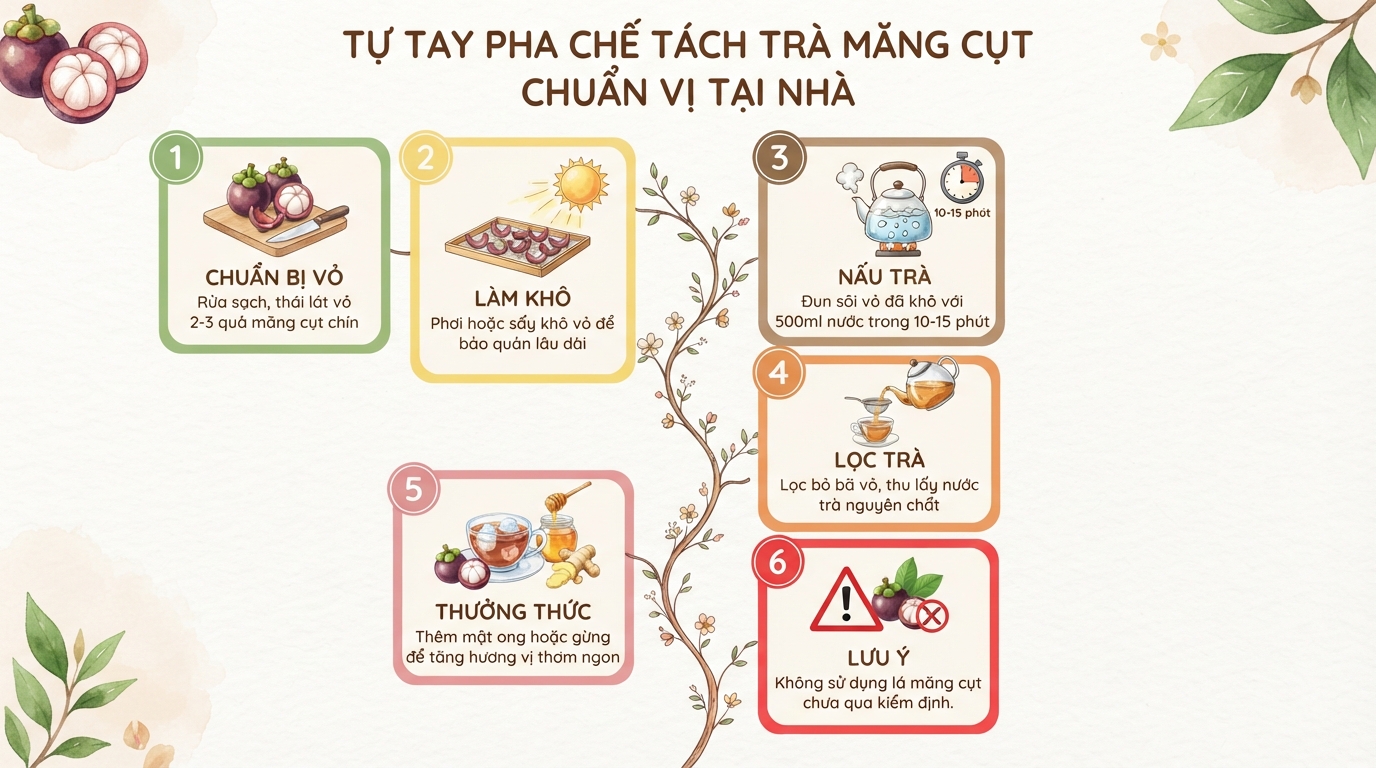 Trà măng cụt có tác dụng gì? 6 lợi ích và lưu ý sử dụng
