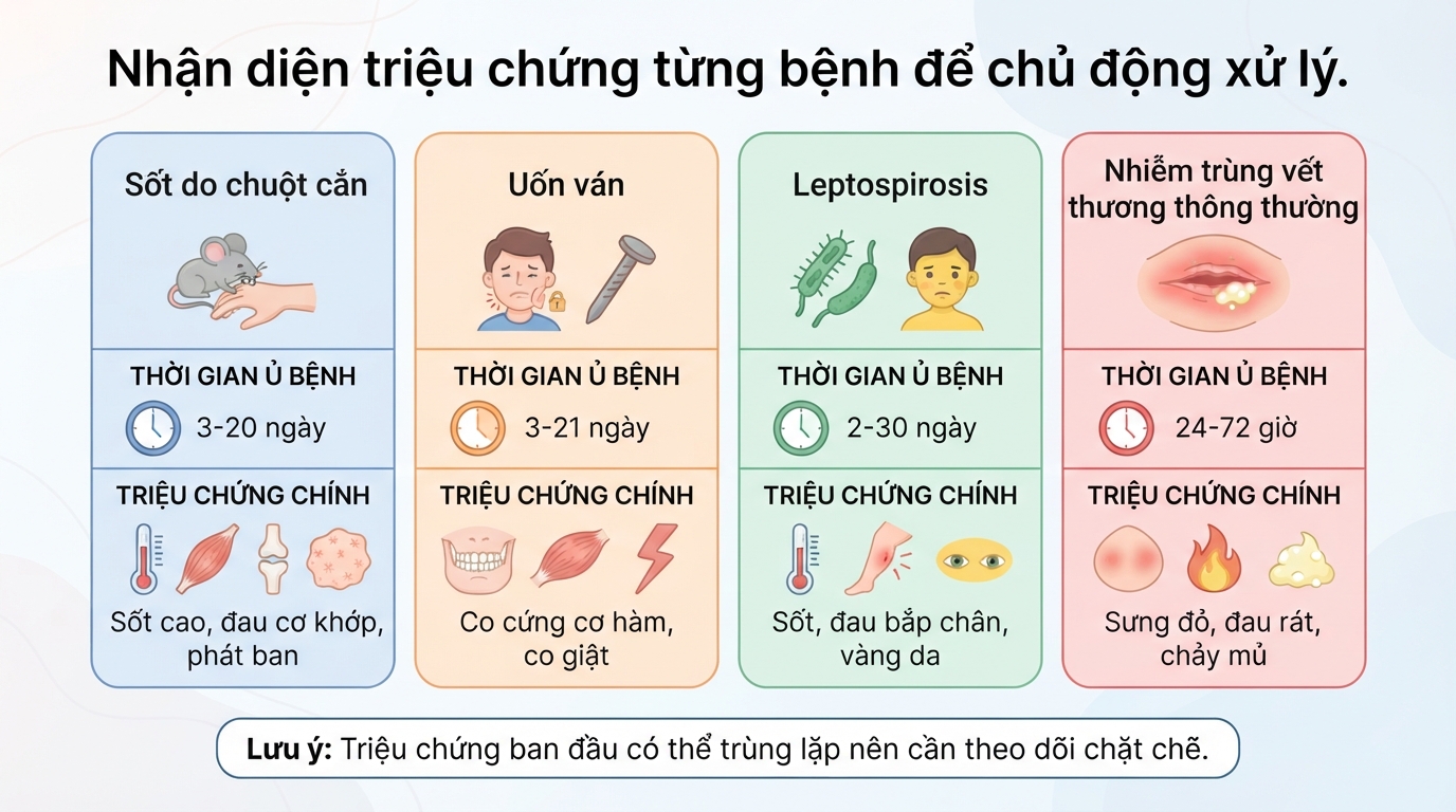Bị chuột cắn có sao không? Các nguy cơ bệnh lý và hướng dẫn sơ cứu