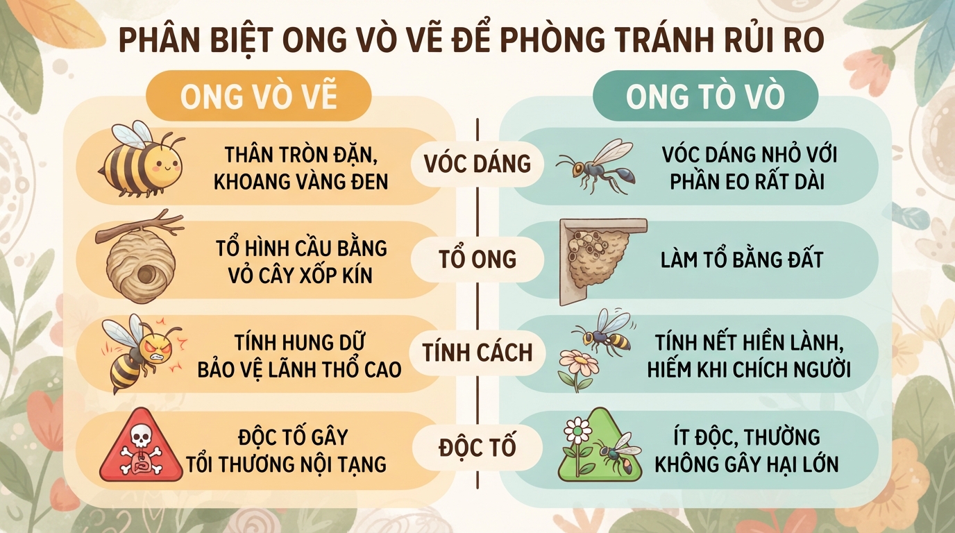 Bị ong vò vẽ đốt 1 nốt có sao không? Cách sơ cứu đúng cách