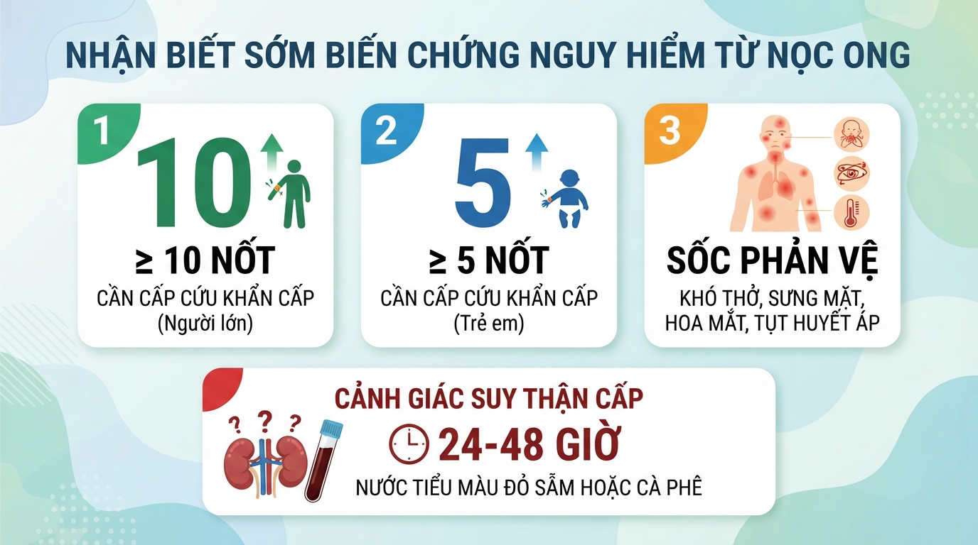Bị ong vò vẽ đốt 1 nốt có sao không? Cách sơ cứu đúng cách
