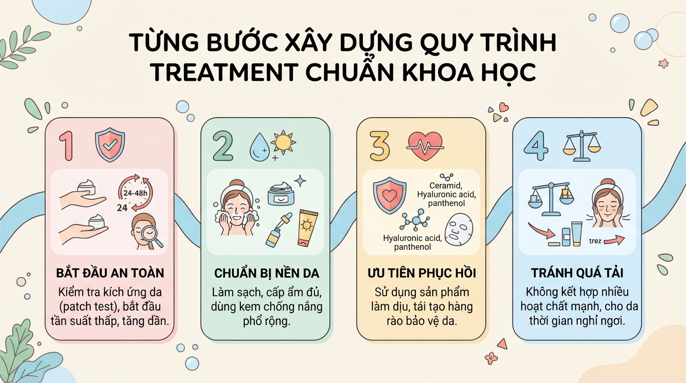 Treatment trong mỹ phẩm là gì? Cách chăm sóc da an toàn