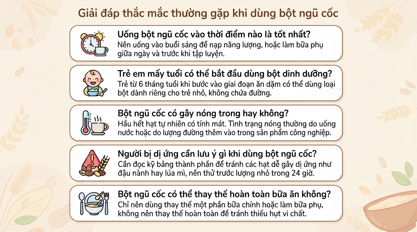 Bột ngũ cốc dinh dưỡng: Lợi ích sức khỏe và cách chọn loại phù hợp
