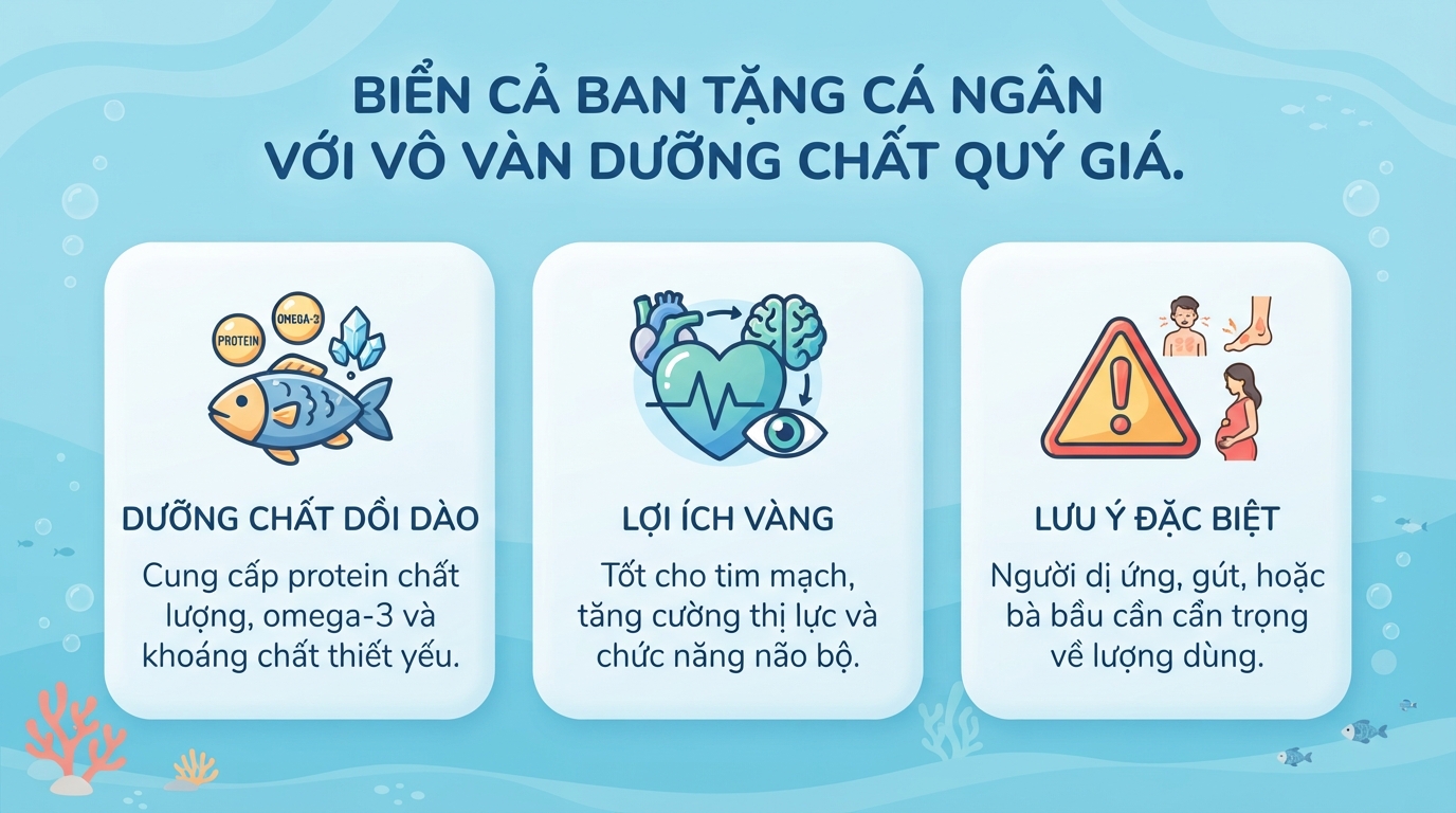 Cá ngân là gì? Giá trị dinh dưỡng và lưu ý bạn cần biết