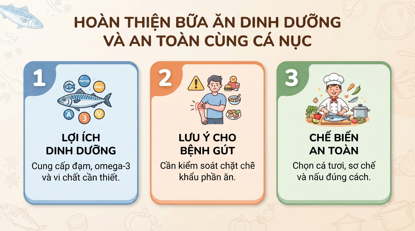 Cá nục: Giá trị dinh dưỡng, tác dụng sức khỏe và lưu ý khi ăn