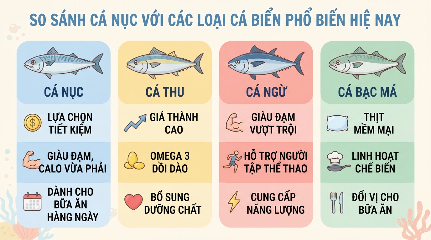 Cá nục: Giá trị dinh dưỡng, tác dụng sức khỏe và lưu ý khi ăn