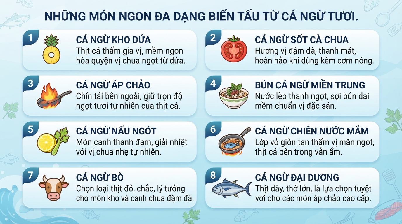 Cá ngừ nấu món gì ngon? 5 cách chế biến đơn giản, giữ trọn dinh dưỡng