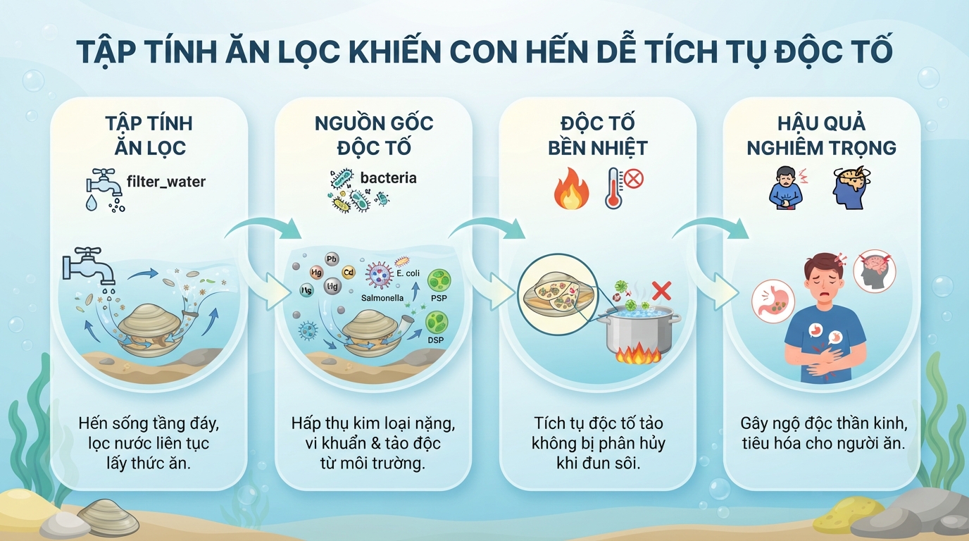 Ăn hến có tốt không? Giá trị dinh dưỡng, lợi ích và lưu ý khi ăn