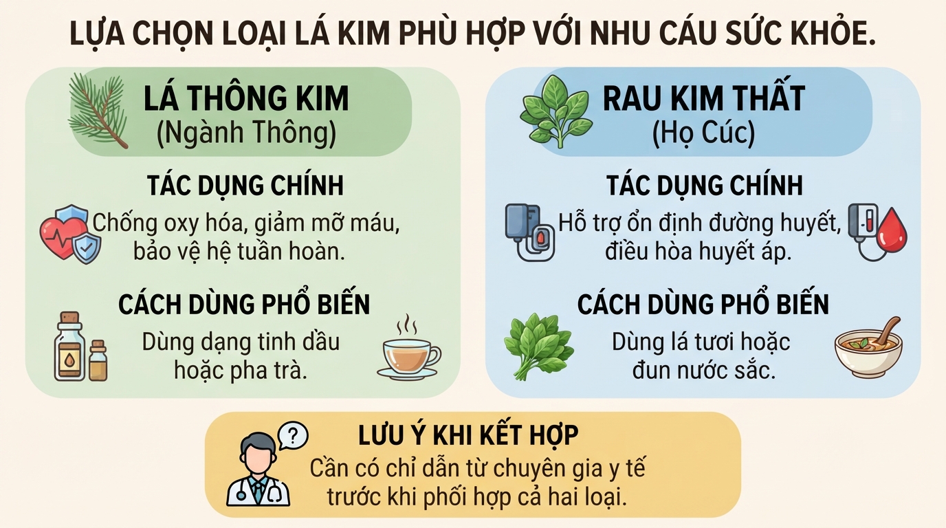 Lá kim là gì? Phân loại, tác dụng và cách sử dụng an toàn