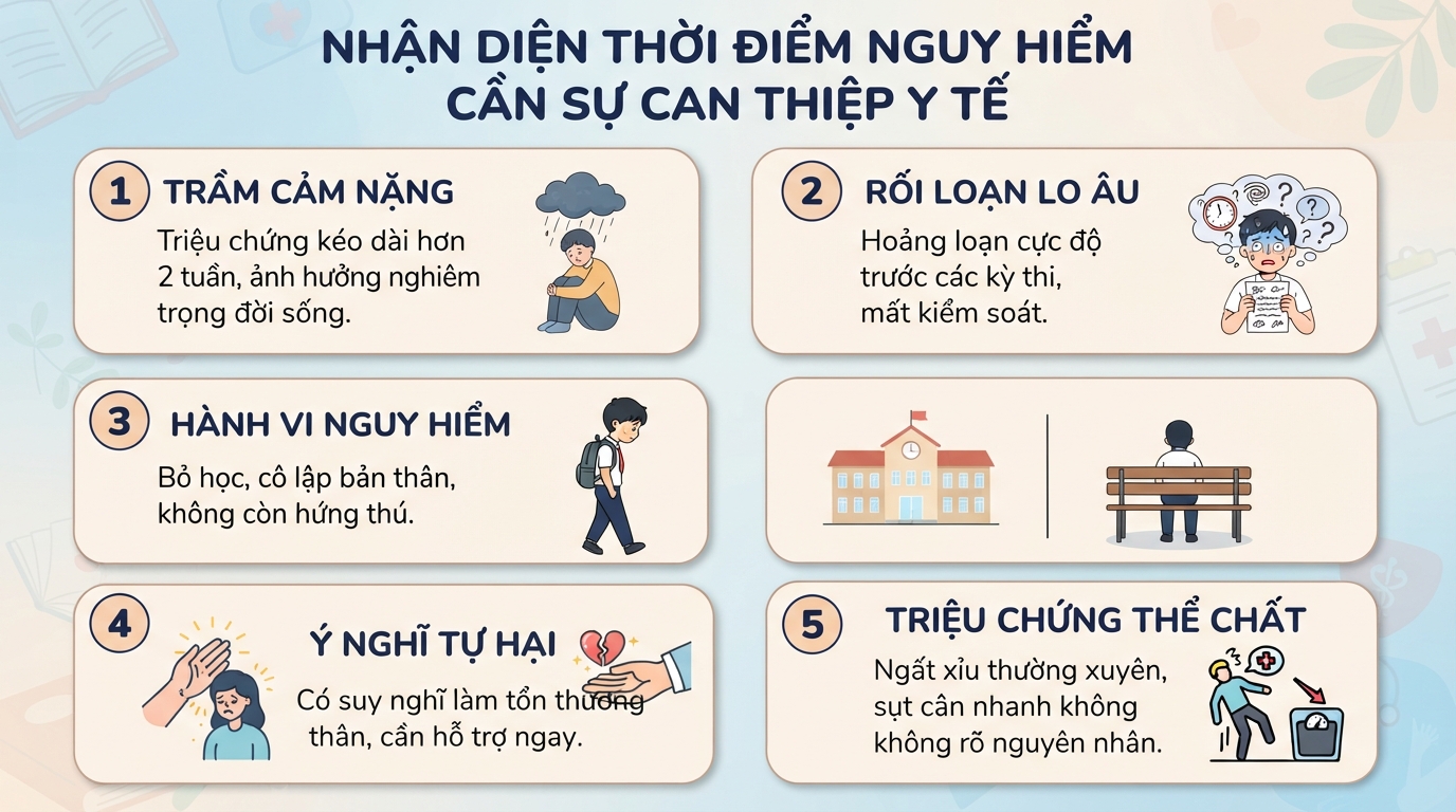 Áp lực học tập: Dấu hiệu nhận biết, hậu quả và cách giảm áp lực hiệu quả