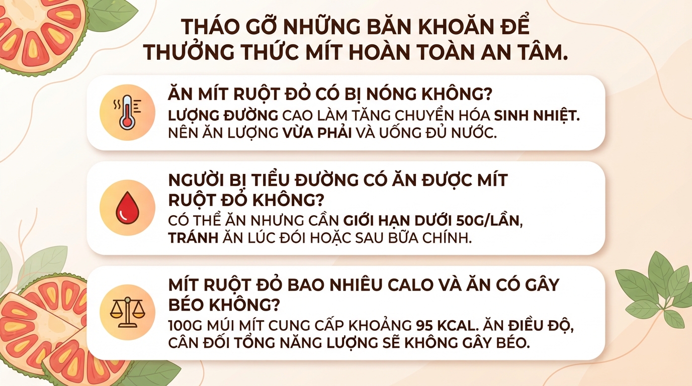 Mít ruột đỏ: Giá trị dinh dưỡng, 5 lợi ích sức khỏe và cách ăn đúng