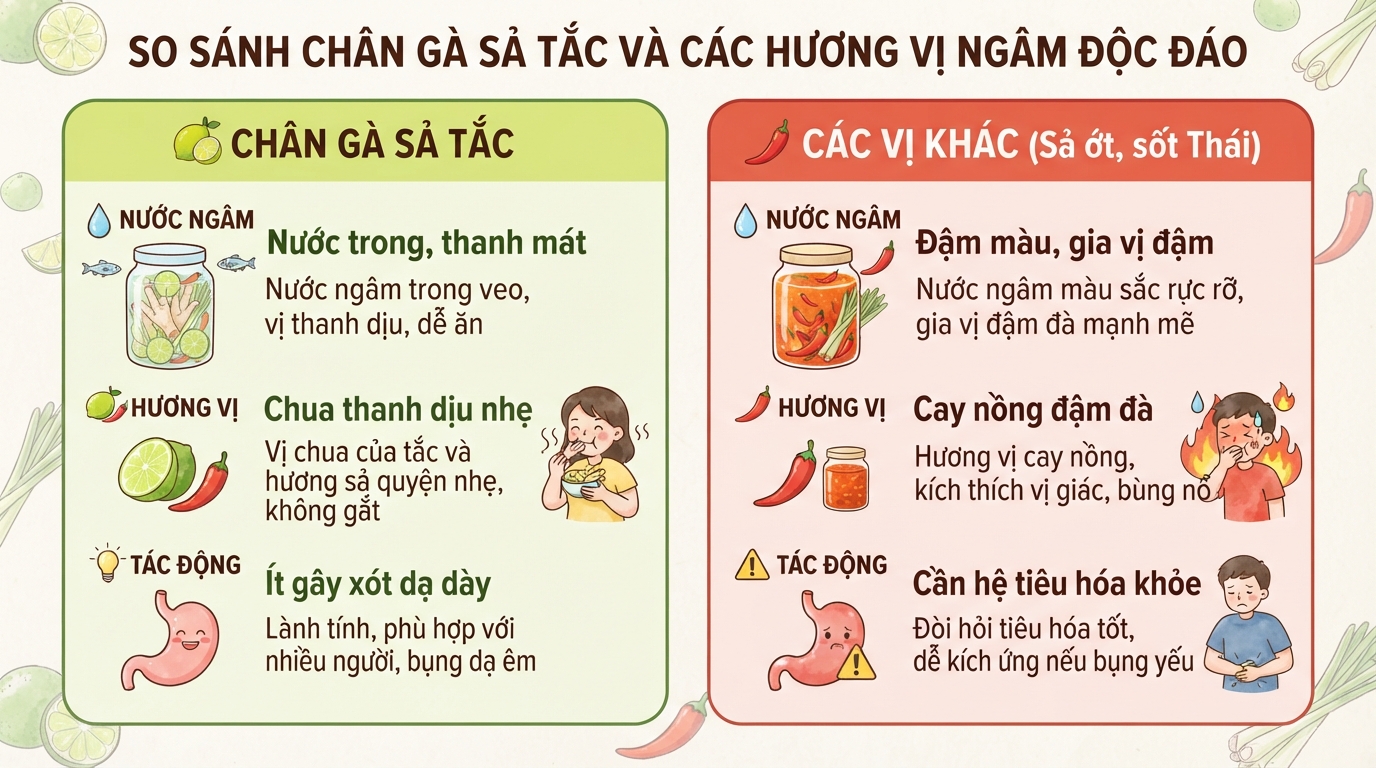 Cách làm chân gà sả tắc giòn ngon, không bị đắng chuẩn vị tại nhà
