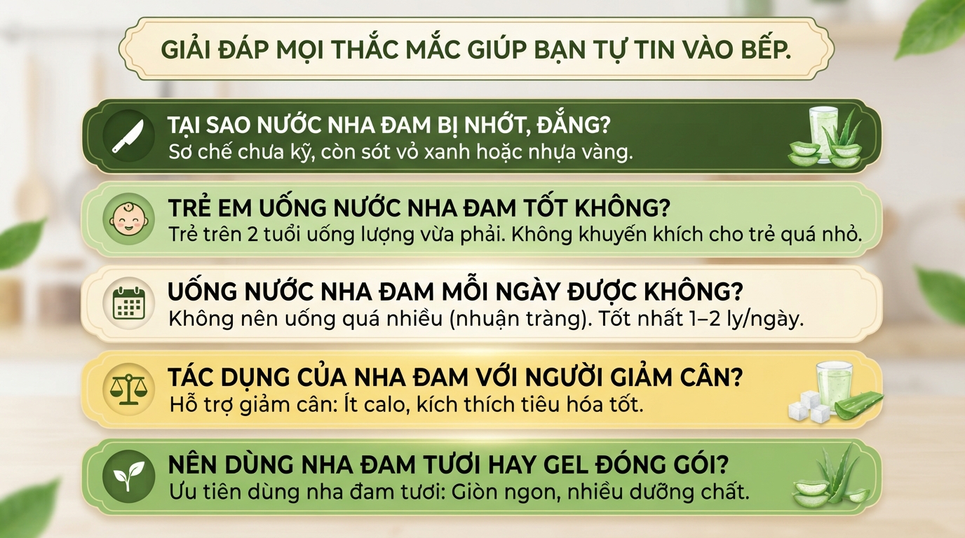 Nha đam đường phèn: cách sơ chế và nấu chuẩn tại nhà