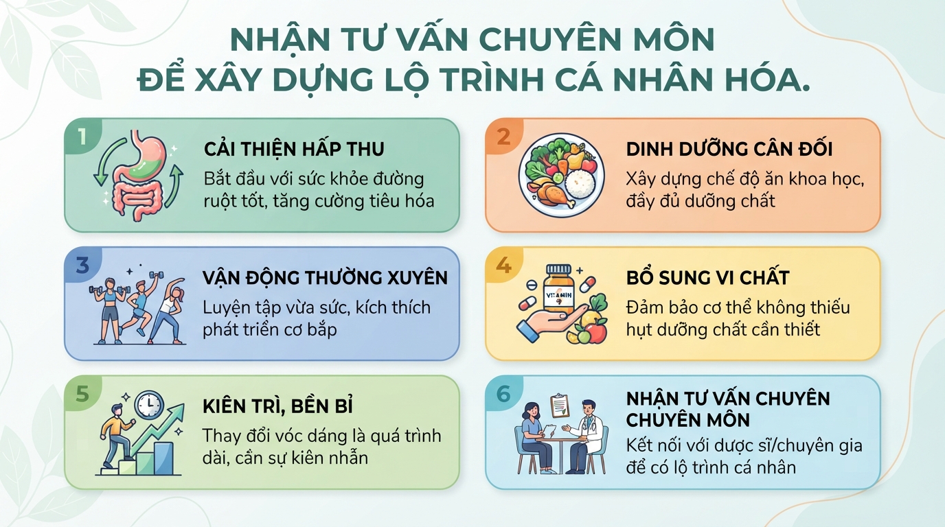 Cách tăng cân nhanh, lành mạnh và bền vững cho người gầy