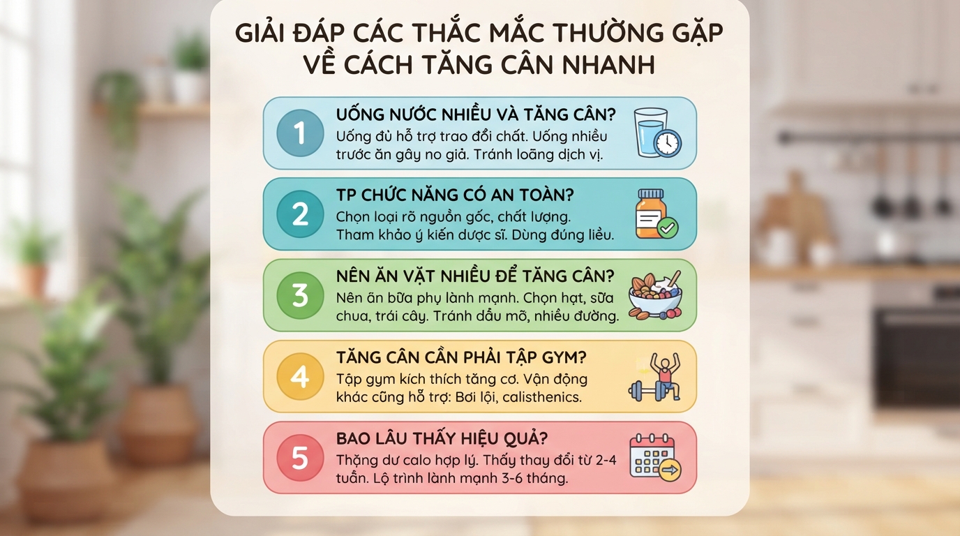 Cách tăng cân nhanh, lành mạnh và bền vững cho người gầy