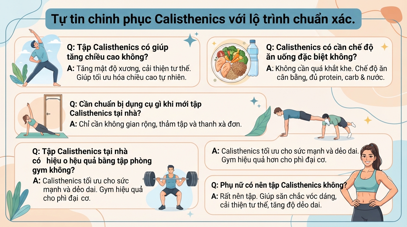 Calisthenics là gì? Lợi ích sức khỏe và lịch tập cho người mới bắt đầu