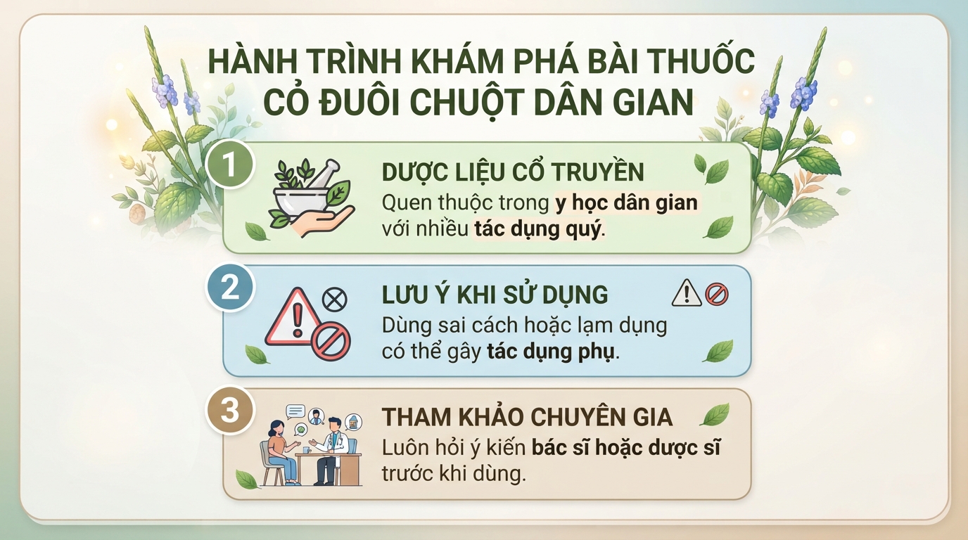 Cỏ đuôi chuột là gì? Đặc điểm, công dụng và lưu ý khi sử dụng