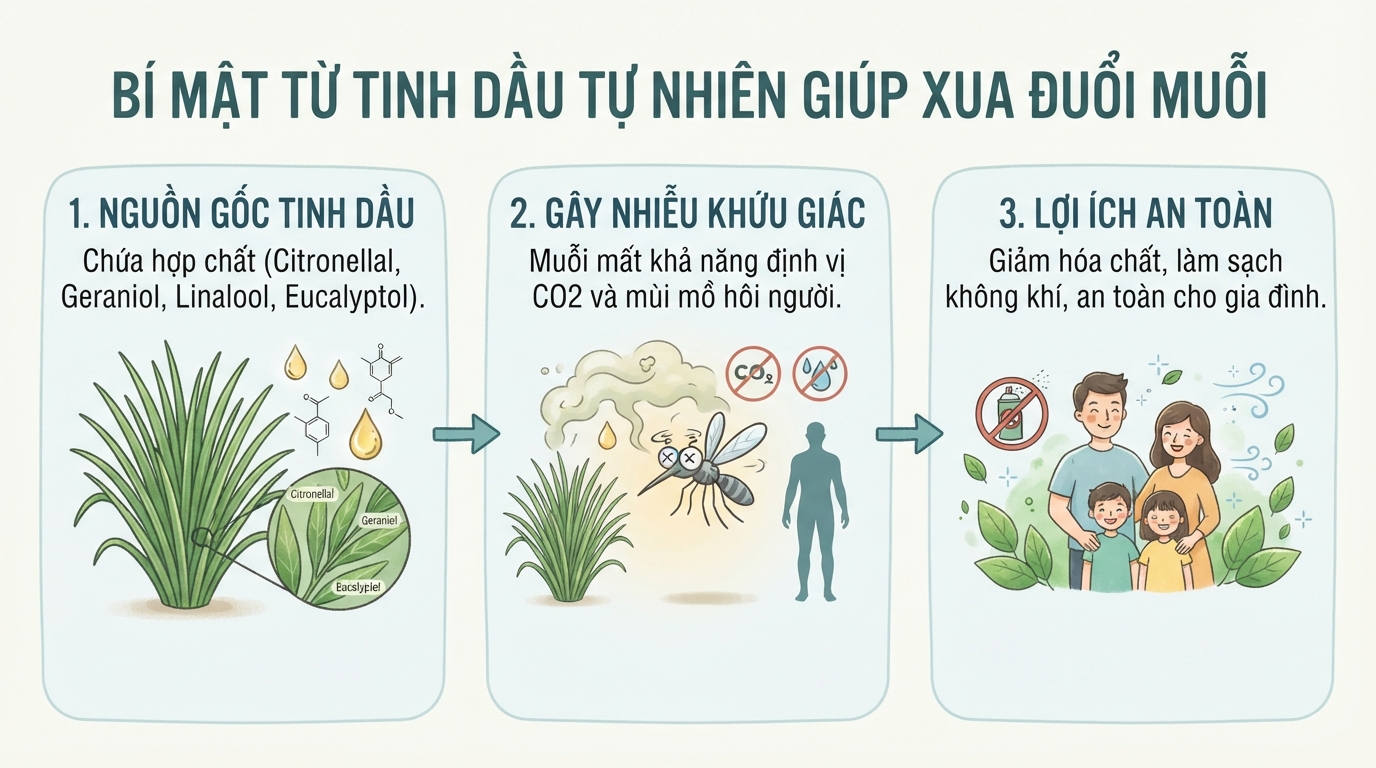 Top 8 loại cây đuổi muỗi trong nhà dễ trồng và an toàn cho sức khỏe