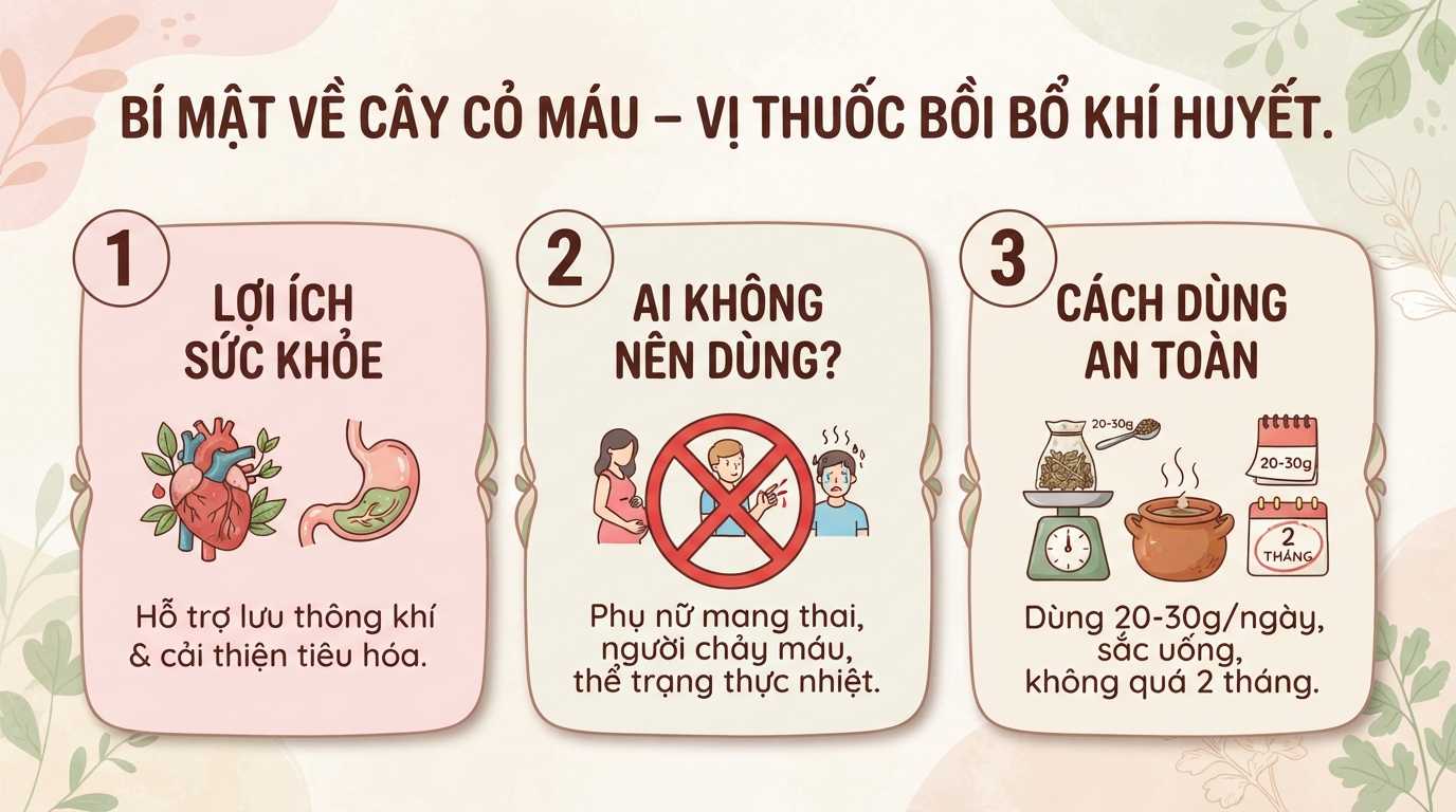 Cây cỏ máu có tác dụng gì? Cách dùng và đối tượng cần thận trọng