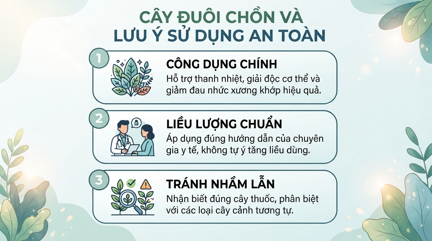 Cây đuôi chồn: Tác dụng hỗ trợ sức khỏe, cách dùng và các lưu ý khi sử dụng
