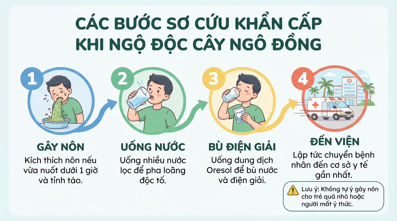 Nhận biết cây ngô đồng, công dụng và nguy cơ ngộ độc cần lưu ý