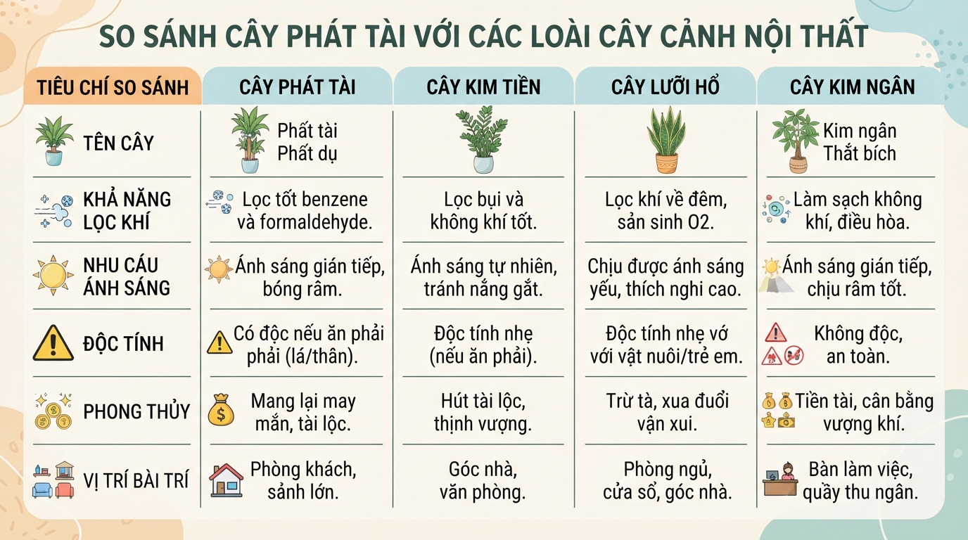 Cây phát tài là gì? Đặc điểm và tác dụng đối với không gian sống
