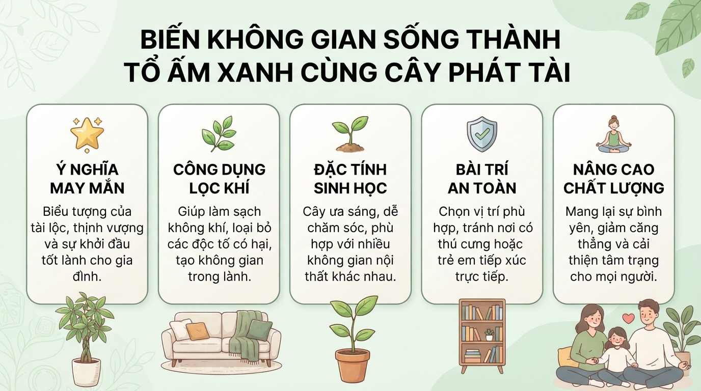 Cây phát tài là gì? Đặc điểm và tác dụng đối với không gian sống