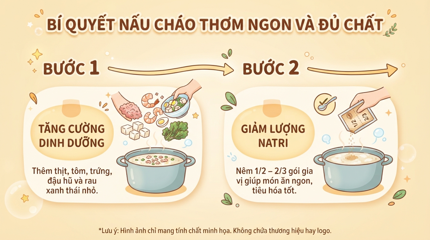 Cháo Gấu Đỏ bao nhiêu calo? Cách ăn cháo gói hợp lý