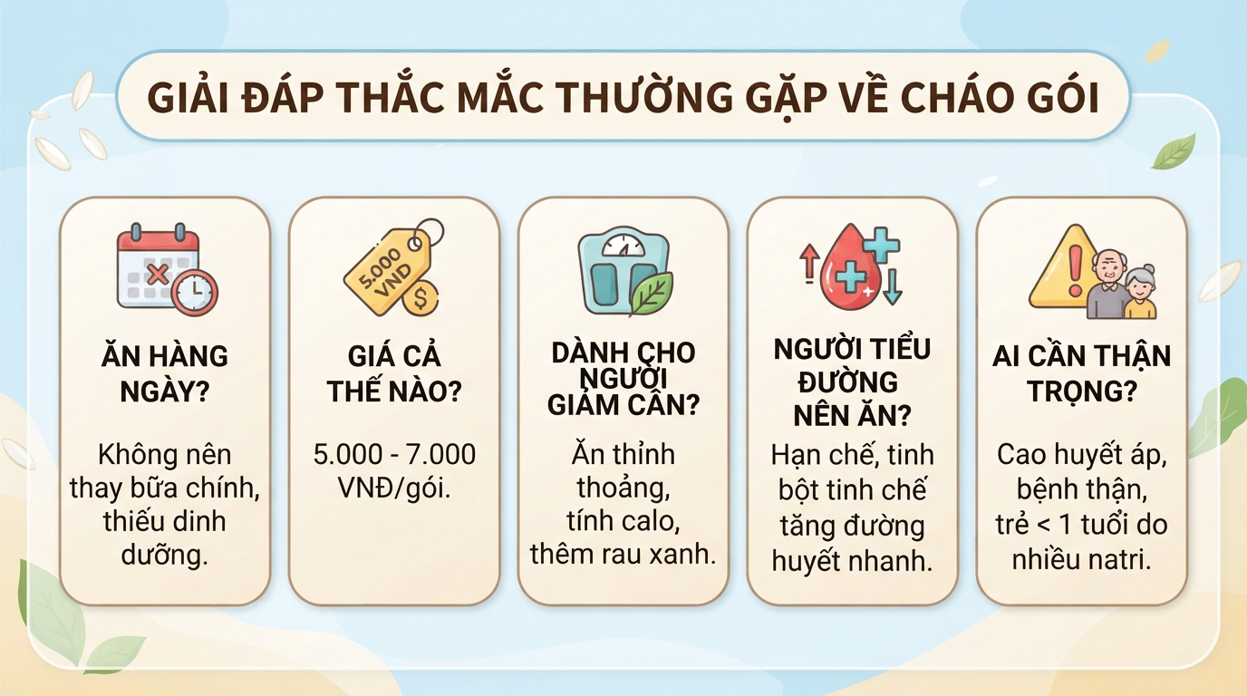 Cháo Gấu Đỏ bao nhiêu calo? Cách ăn cháo gói hợp lý