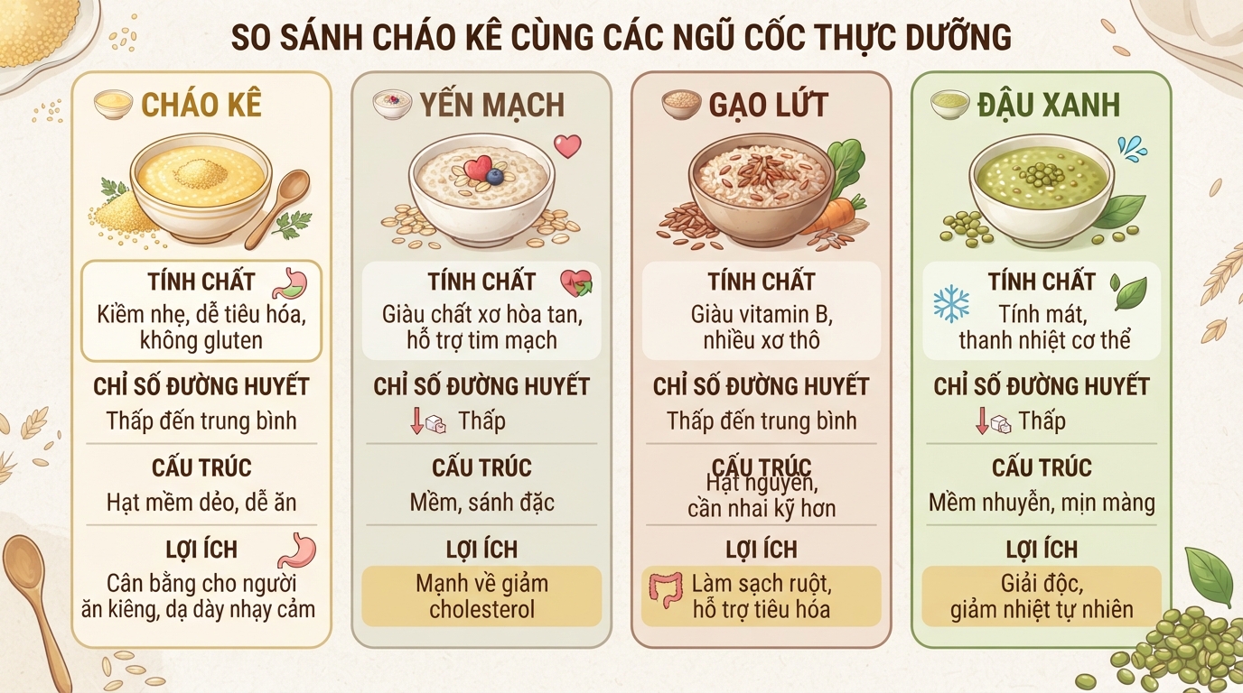 Cháo kê: 5 tác dụng sức khỏe và cách nấu hạt kê thơm ngon, sánh mịn tại nhà