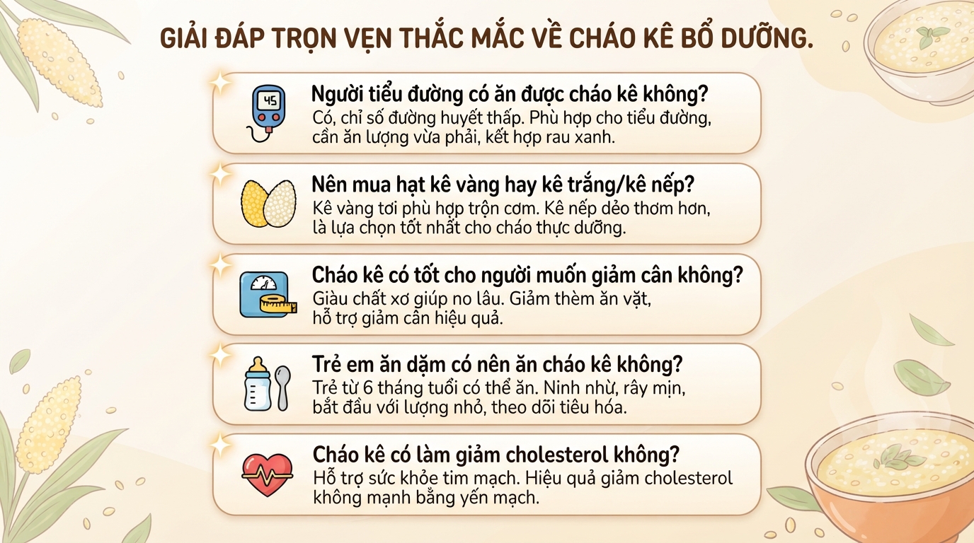 Cháo kê: 5 tác dụng sức khỏe và cách nấu hạt kê thơm ngon, sánh mịn tại nhà