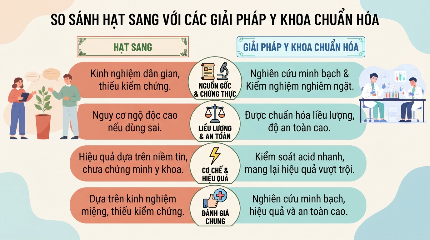 Hạt sang: Công dụng dân gian và lưu ý khi sử dụng