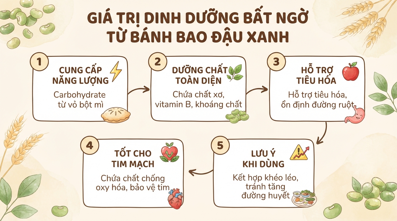 Bánh bao đậu xanh bao nhiêu calo? Mẹo ăn bánh bao không tăng cân