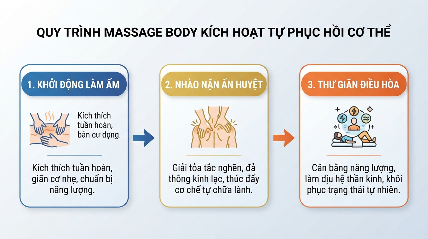 Chuỗi thao tác tiêu chuẩn giúp kích hoạt cơ chế tự phục hồi cơ thể.