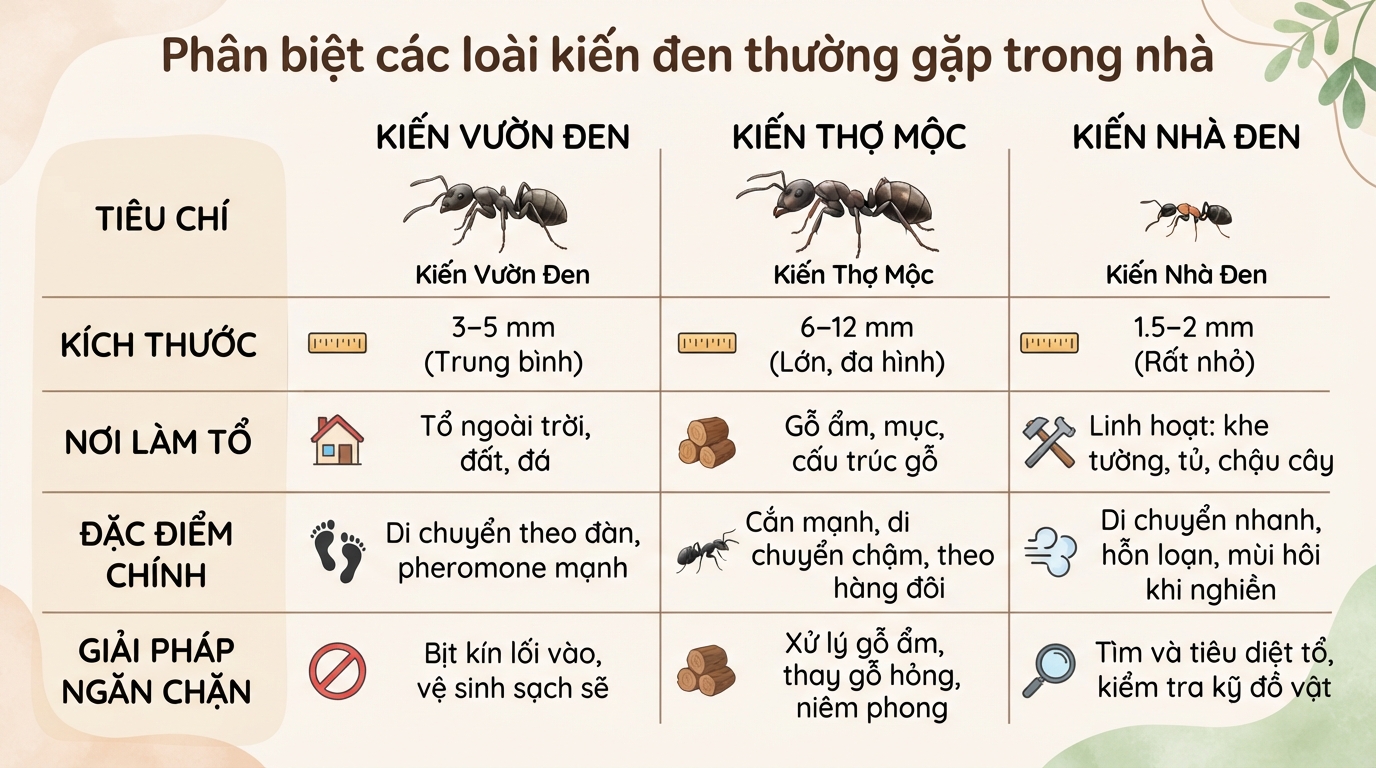 Kiến đen có độc không? Cách xử trí khi bị kiến đen cắn và mẹo đuổi kiến