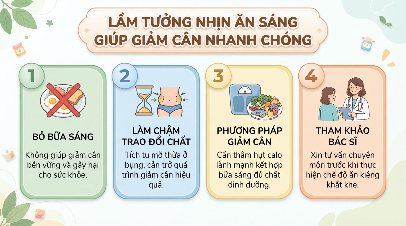 Nhịn ăn sáng có giảm cân không? Góc nhìn khoa học và lưu ý