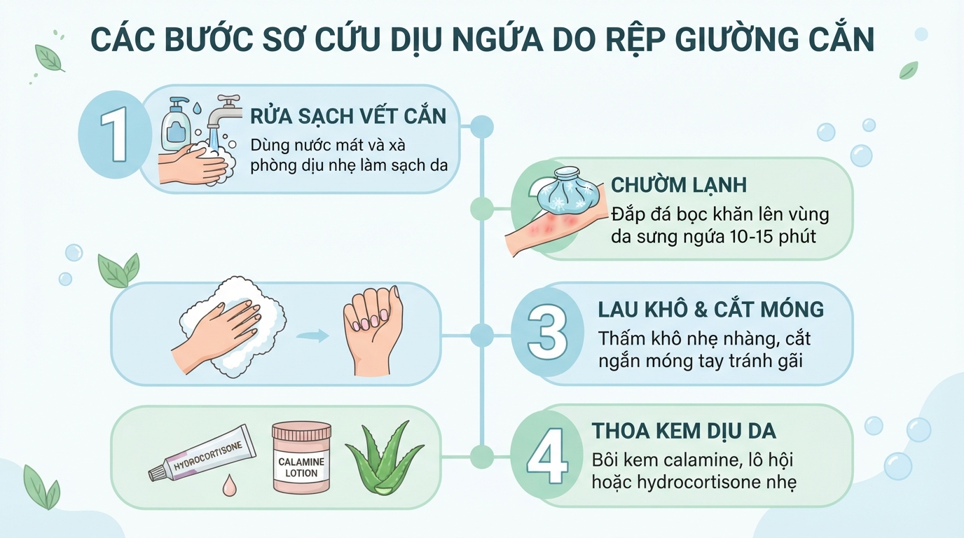 Con rệp giường: Dấu hiệu nhận biết vết cắn và cách xử lý đúng cách