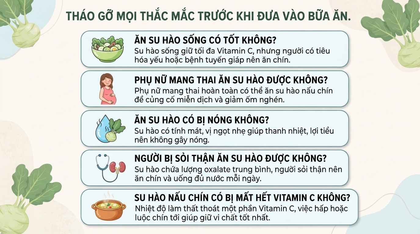 Củ su hào có tác dụng gì? 7 lợi ích cho sức khoẻ
