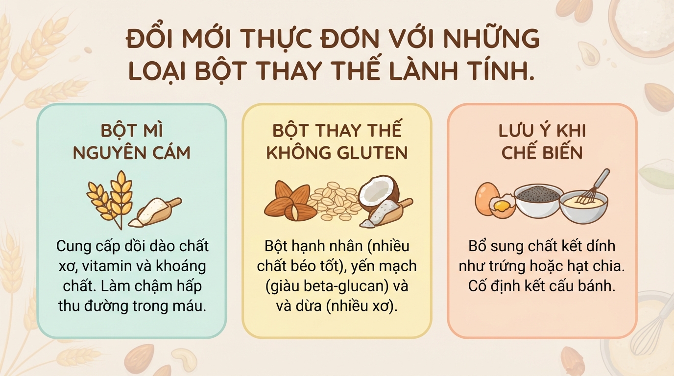 Bột mì đa dụng là gì? Giá trị dinh dưỡng và các lưu ý cho sức khỏe