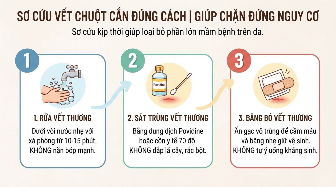 Bị chuột cắn có sao không? Các nguy cơ bệnh lý và hướng dẫn sơ cứu