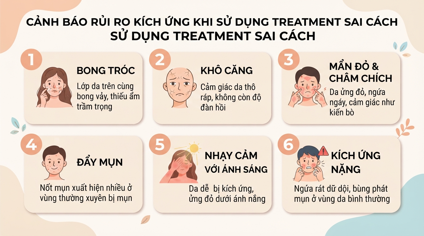 Treatment trong mỹ phẩm là gì? Cách chăm sóc da an toàn