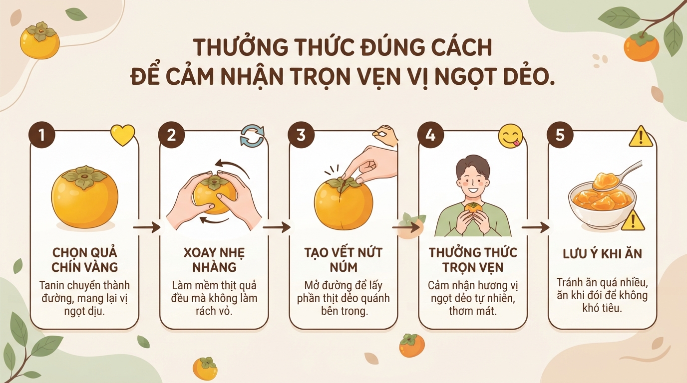 Quả thị ăn được không? Tác dụng, lưu ý và cách thưởng thức đúng cách